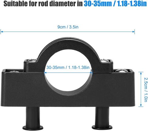 4pcs Marine Boat Kayak Canoe Outrigger Stabilizer, Nylon Mount Mounting Bracket Holder Hardware, Mount Holder/Motor Bracket Pole Clip for Rod Diameter in 30-35mm/1.18-1.38in 4pcs/Pack in Saudi Arabia