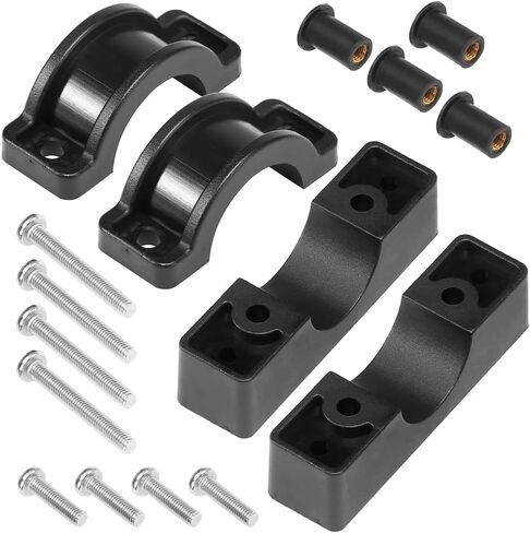 4pcs Marine Boat Kayak Canoe Outrigger Stabilizer, Nylon Mount Mounting Bracket Holder Hardware, Mount Holder/Motor Bracket Pole Clip for Rod Diameter in 30-35mm/1.18-1.38in 4pcs/Pack in Saudi Arabia