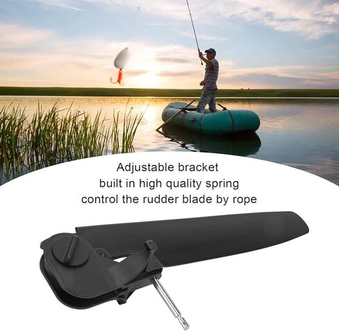VBESTLIFE Kayak Rudder, Kayak Tail Rudder - Adjustable Stainless Steel Fishing Canoe Boat Rudder for Kayaks Canoes Fishing Boats(80mm Pin) in Saudi Arabia