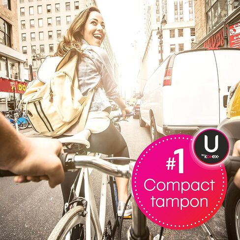 U من Kotex Click Compact Tampons، امتصاص عادي، غير معطر، 36 قطعة in Kuwait