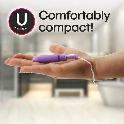 U من Kotex Click Compact Tampons، امتصاص عادي، غير معطر، 36 قطعة in Kuwait