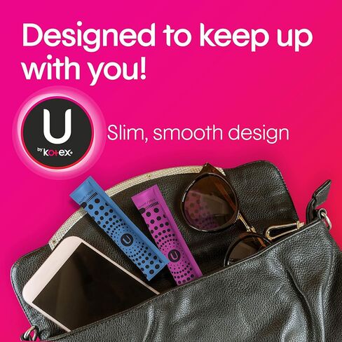 U من Kotex Click Compact Tampons، امتصاص عادي، غير معطر، 36 قطعة in Kuwait