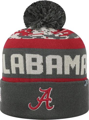 Top of the World NCAA-Salute to USA Military-Cuffed Knit Pom Beanie Hat-Alabama Crimson Tide in Saudi Arabia
