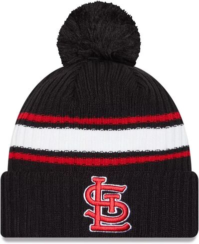 New Era St. Louis Cardinals Fold Sport Knit Cuff Beanie Hat, Black in Saudi Arabia