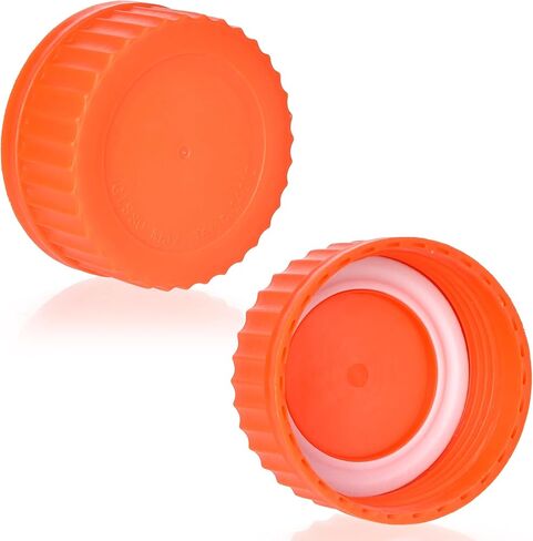 1 Pieces 2000ml Wide Mouth Graduated Round Reagent Bottle,Borosilicate 3.3 Glass Bottle,Media Storage Bottle With GL80 Orange Polypropylene Screw Cap in Saudi Arabia