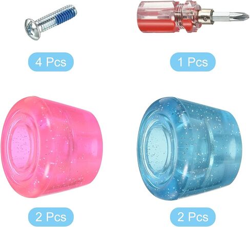 PATIKIL Roller Skate Toe Stops with Screwdriver Rubber Brake Stoppers Block for Roller Skate Accessories Replacement in Saudi Arabia