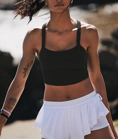 Summer Tank Tops for Women 2024 Scoop Neck Crop Tops Athletic Workout Tops Going Out Ribbed Tank Tops in Saudi Arabia
