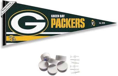 Green Bay Packers Pennant Banner and Wall Tack Pads in Saudi Arabia