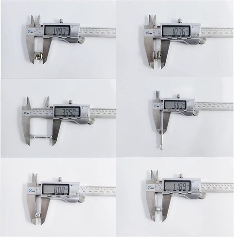 برغي تثبيت كاميرا غريب الأطوار بقطر 15 مم ومسامير تثبيت M6x40mm مع صواميل M6 مُدرجة مسبقًا لتوصيل قفل خزانة الأثاث المسطح (34 مجموعة) in Kuwait