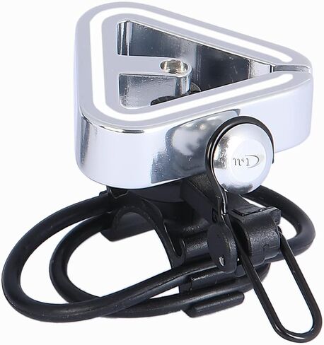 N+1 Triangle Classic Bike Bell- Aluminum Alloy Bicycle Bell for Road Bikes or Mountain Bikes, Fits 19.2-31.8mm (0.75"-1.25") Inch Handlebars in Saudi Arabia