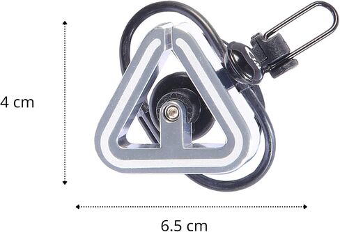 N+1 Triangle Classic Bike Bell- Aluminum Alloy Bicycle Bell for Road Bikes or Mountain Bikes, Fits 19.2-31.8mm (0.75"-1.25") Inch Handlebars in Saudi Arabia
