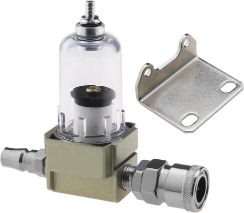 SING F LTD AF2000-02 فلتر هواء 1/4 بوصة BSP منظم فلتر الهواء ضاغط مع دعامة تثبيت موصلات معدنية ملحقات أدوات الهواء 40 مم × 100 مم in Saudi Arabia