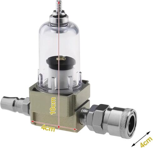 SING F LTD AF2000-02 فلتر هواء 1/4 بوصة BSP منظم فلتر الهواء ضاغط مع دعامة تثبيت موصلات معدنية ملحقات أدوات الهواء 40 مم × 100 مم in Saudi Arabia