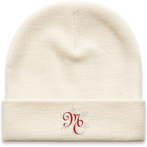 Mariah Carey Official Merry Christmas One & All Black Tour Beanie, Cream