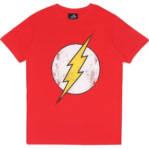 Popgear Boy's Dc Comics the Flash Distressed Logo Boys T-shirt fashion-t-shirts (pack of 1) in Kuwait