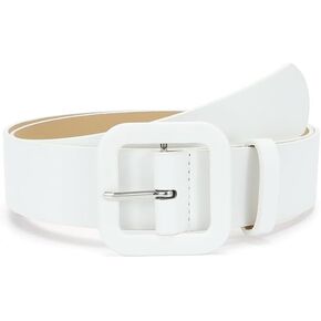 Women Leather Belts Fashion Dress Classic square buckle Belt Ladies Waist Belts for Pants Jeans