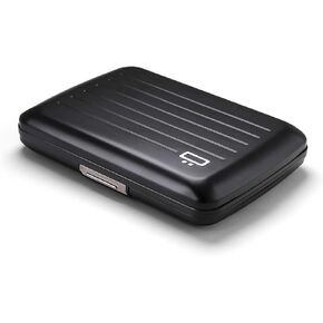ÖGON -DESIGNS- Aluminum wallet smart case V2 - Easy storage - Metal lock - Strong RFID blocking card holder - Up to 10 cards and banknotes