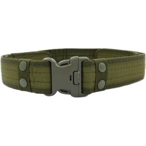 Men’s Nylon Canvas Belt Adjustable Military Tactical Belt with Plastic Buckle