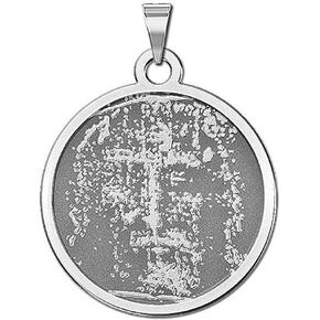 PicturesOnGold.com Shroud of Turin Religious Medal - 3/4 Inch Size of a Nickel -Sterling Silver