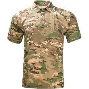 HARGLESMAN Men's Tactical Short Sleeve Polo Shirt(S-3XL)