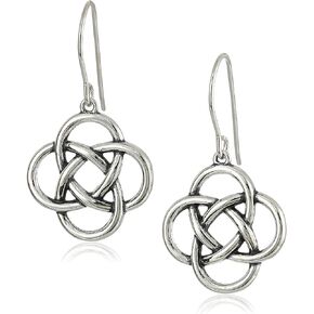 MORGAN & PAIGE Plated 925 Sterling Silver Celtic Knot or Celtic Cross Drop Earrings