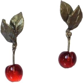 "Morello Cherry" Post Earrings by Michael Michaud for Silver Seasons…