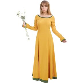 daizbella Medieval Renaissance Dress Handmade Wedding Dress Sweet Casual Dress