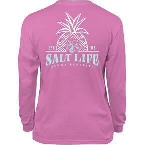 Salt Life Girls' Pineapple Retreat Classic Fit Long Sleeve Tee