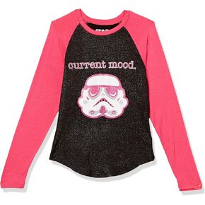 STAR WARS Storm Trooper Long Sleeve Raglan T-Shirt-Girls 4-16
