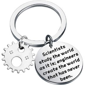 bobauna Engineer Keychain Engineers Creat The World That Have Never Been Gift For Engineering Student Mechanical Engineer