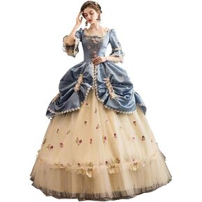 KEMAO Rococo Victorian Baroque Marie Antoinette Dresses Renaissance Period Ball Gown