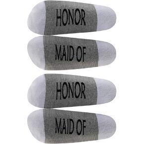 LEVLO Wedding Socks Bridesmaid Proposal Gift Maid of Honor Bridesmaid Socks Bridal Party Gift