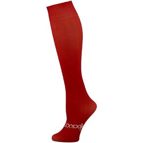 HOCSOCX Red Under Sock Rash Guards for Soccer Ice & Field Hockey Moisture Wicking Liners for Hiking Skiing | (Small) Youth
