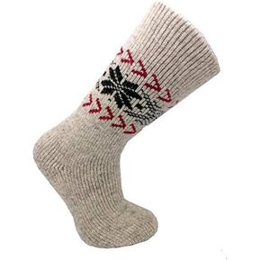 J.B. Field's Women's Icelandic -40 Below Snowflake Pattern Socks (2PK)