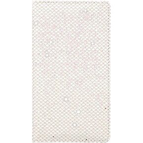 Sanlykate Glitter Bling Checkbook Cover for Girl Women, Shiny Rhombus Pattern RFID Blocking PU Leather Standard Register Check Book Case for Personal Checks with Pen Holder & Divider, Diamond Pink