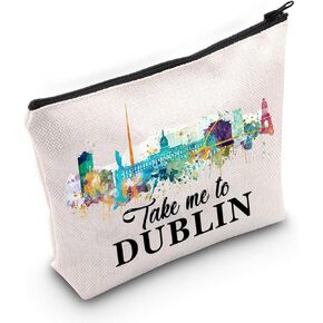WZMPA Dublin Ireland Travel Bag Dublin Vacation Gift Take Me To Dublin Zipper Pouch Bag Dublin Trip Gifts