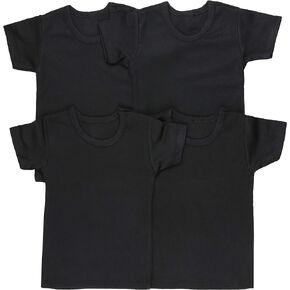 ToBeInStyle Kid's 4 Pack Comfy Cozy 100% Soft Cotton T-Shirts