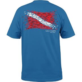 Salt Life Men's Grouper Flag Short Sleeve Crew Neck Tee