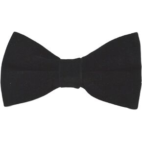 King & Priory Luxury Black Velvet Bow Tie