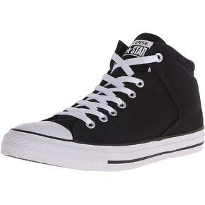Converse Chuck Taylor All Star Street HIGH TOP Sneaker, Black/White, 8 M US