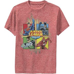 DC Comics Justice League Top Four Boys Short Sleeve Tee Shirt