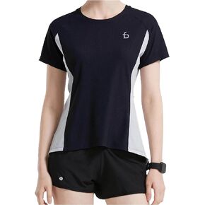 FlipBelt Workout Running Shirt, Short Sleeved Exercise and Yoga Tops for Women, Moisture Wicking Athletic Wear, XS - XL