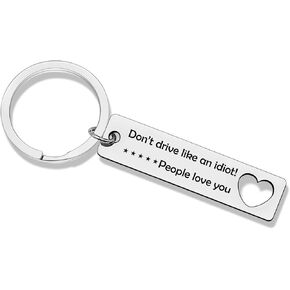 Drive Safe Keychain for Boyfriend 16 Year Old Girl Gifts for Christmas Dad Keychain from daughter New Driver Keychain niece gifts from auntie Driver Keyring for Brother Sister Best friend