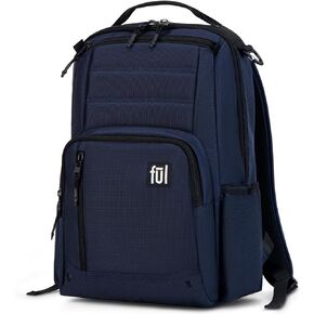 FUL Tactics Collection 15 Inch Laptop Backpack, Phantom Padded Computer Bag for Commute or Travel, Navy, One Size