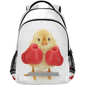 Backpack Funny Chicken Yellow Animal School College Backpack Laptop Casual Daypack