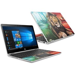 MightySkins Skin Compatible with HP Pavilion x360 15.6" (2018) - Split Lion | Protective, Durable, and Unique Vinyl Decal wrap Cover | Easy to Apply, Remove, and Change Styles | Made in The USA