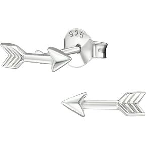 Arrow Sterling Silver Very Tiny Stud Earrings (Hypoallergenic)