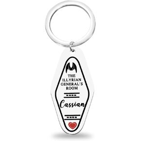 FAADBUK A Court of Thorns and Roses Inspired keychain Cassian Fandom Gift SMJ Gift The Night Court Book Lover Gift