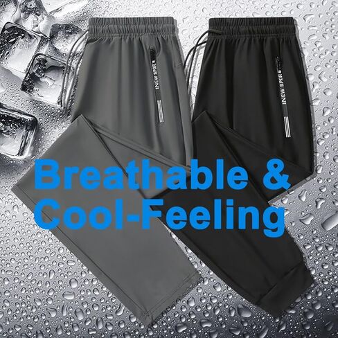 بنطال رياضي رجالي من Nopuper مزود بجيوب، بنطال رياضي لليوجا والجولف والجري والبيجامة وتدريبات صالة الألعاب الرياضية in Kuwait