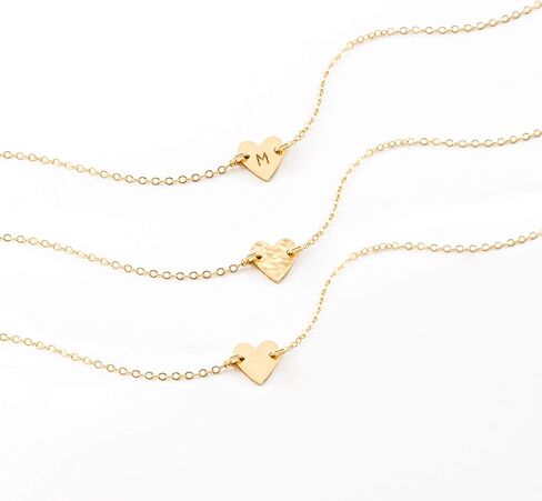 فاكرونا الذهب القلب قلادة الأولي 18 كيلو الذهب شغلها القلب قلادة القلائد الرسالة الأولي شخصية محفورة الأبجدية الصغيرة الأولي القلب المختنق قلادة للنساء in Kuwait
